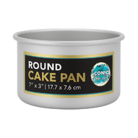 7 Inch x 3 Inch Round Cake Pan Iconic Cake Art