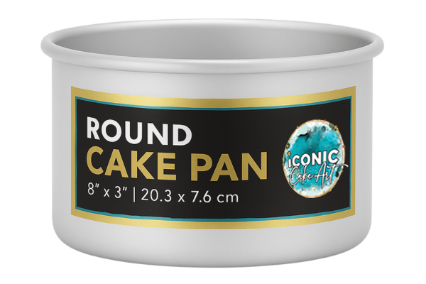 8 Inch x 3 Inch Round Cake Pan Iconic Cake Art
