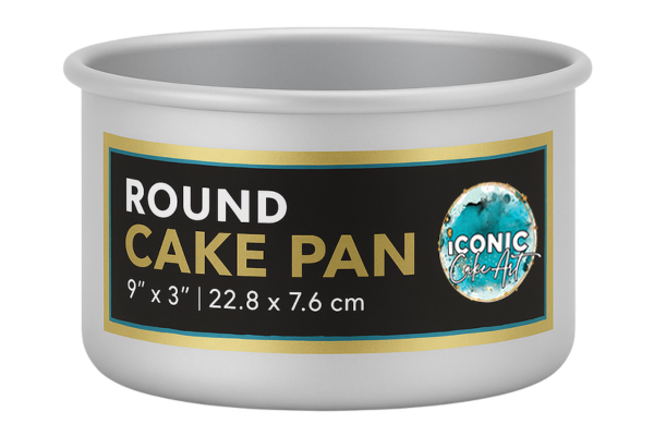 9 Inch x 3 Inch Round Cake Pan Iconic Cake Art