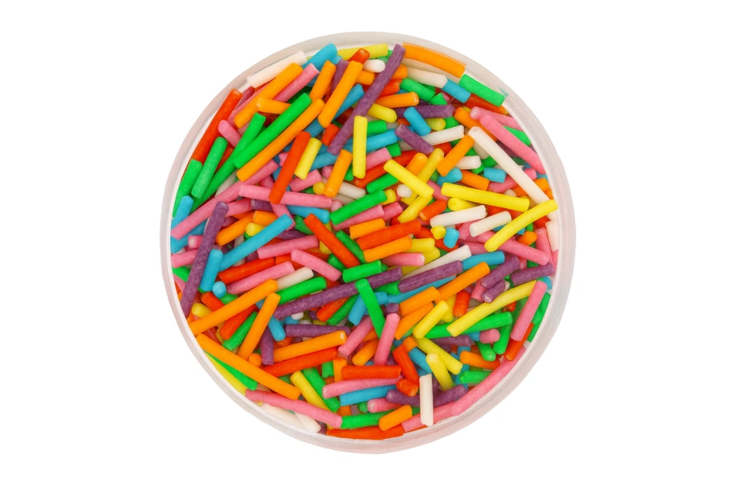 100g Shiny Bright Jimmies Iconic Sprinkles