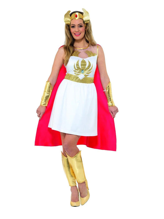 She-Ra Glitter Print Costume White Adult Medium 12-14