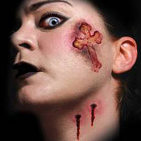 "Vampire Kiss" - Trauma FX Temporary Tattoo Including 7 Tattoos