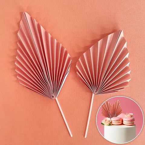 Baby Pink Deco Fan Topper 2 Piece Set