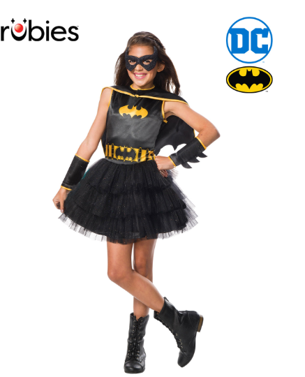 Children's Batgirl Tutu Dress 4-6 Years