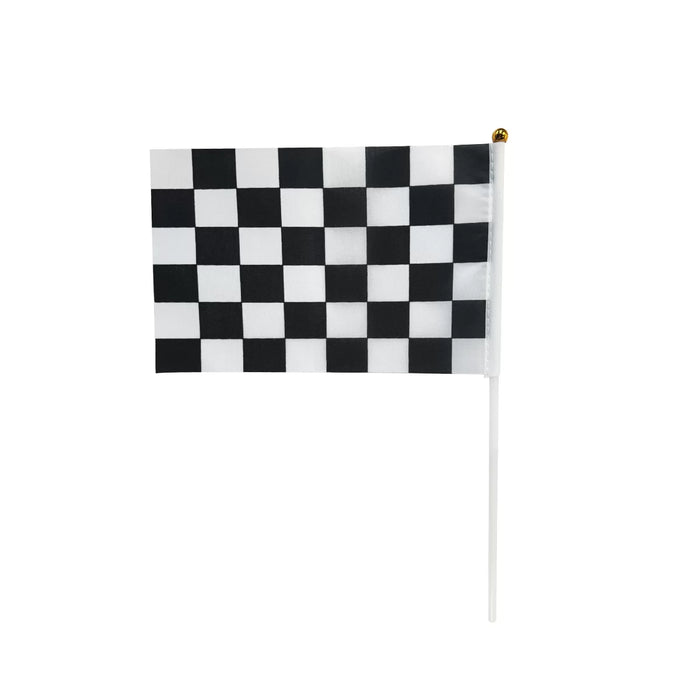 Black & White Checkered Flag 30x21cm