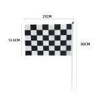 Black & White Checkered Flag 30x21cm