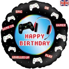 Happy Birthday Controller Foil Balloon 18''