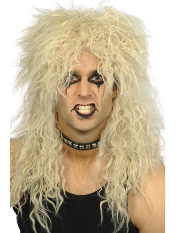 80s Hard Rocker Blonde Wig