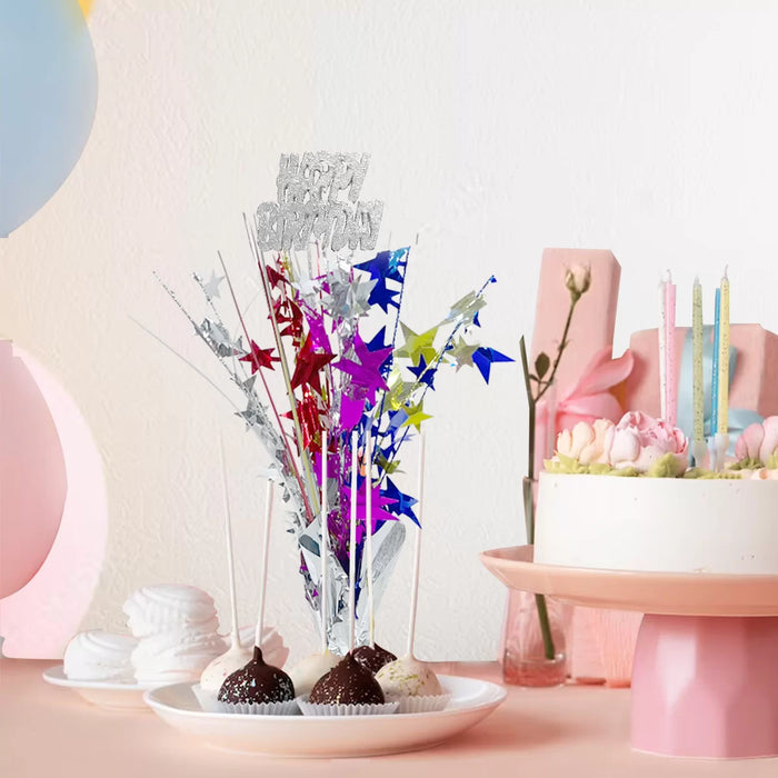 Multicolor Happy Birthday Table Centrepiece