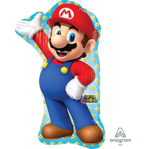Mario Supershape Foil Balloon 55cm x 83cm