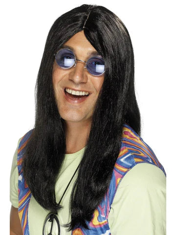 Neil Hippy Party Wig Black