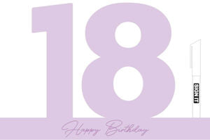 18th Periwinkle Purple Signature Block