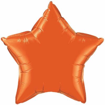 18" Foil Balloon Orange Star
