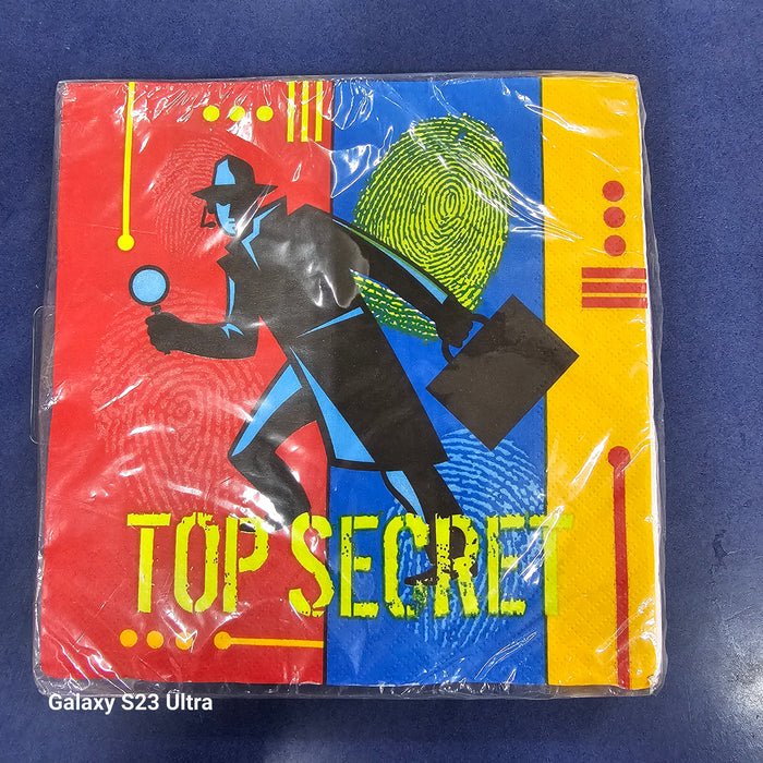 Top Secret 3 Ply Napkin 16 Pack
