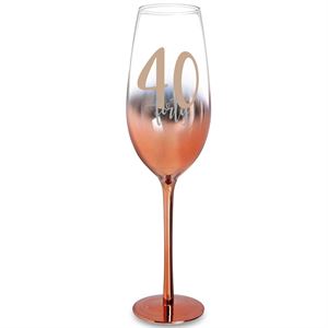 Ombre Rose Gold Aged Champagne Glasses Assorted