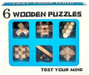 6 Wooden Puzzles