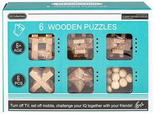 6 Wooden Puzzles