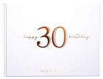 Happy 30th Birthday Rose Gold Guest Book
