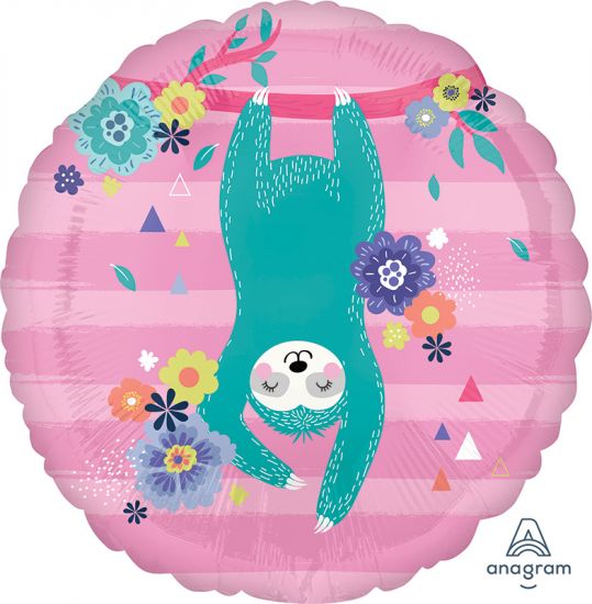 Sloth Christmas Stoking Supershape Foil Balloon main image 0