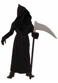 Phantom Grim Reaper Face Kids Costume