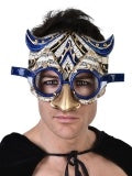 Captain Owl Blue & Gold Eye Mask