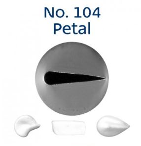 No. 104 Petal Standard Stainless Steel Piping Tip