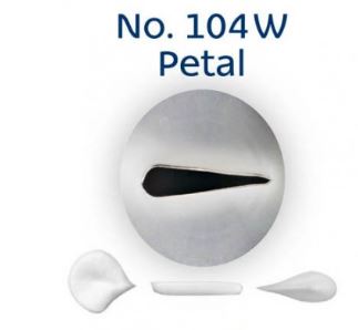 No. 104W Petal Standard Stainless Steel Piping Tip