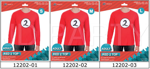 Adult Red 2 Long Sleeve Shirt