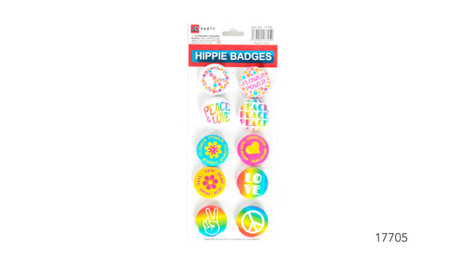 Hippie Badges Pack Of 10