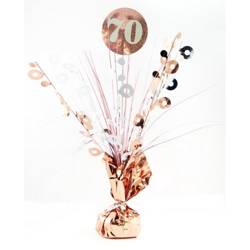 Birthday Rose Gold Holographic Centrepiece