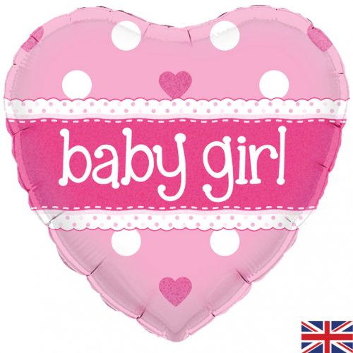 18" Foil Heart Balloon Baby Boy Or Girl