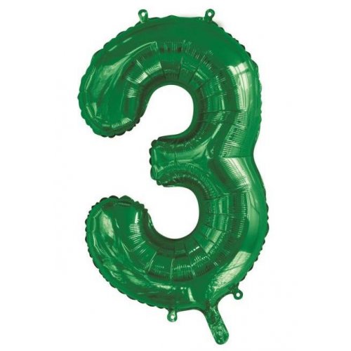 Green Mega Foil 34'' Numbers