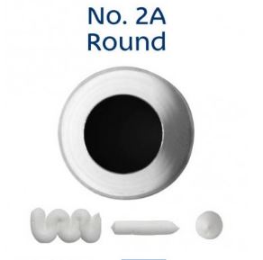 No. 2A Round Medium Stainless Steel Piping Tip