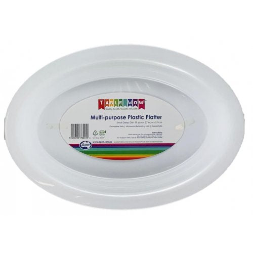 Multi Purpose Plastic Platter 40x28x5.7cm