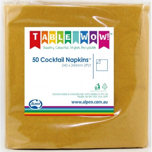 Napkin Cocktail Gold