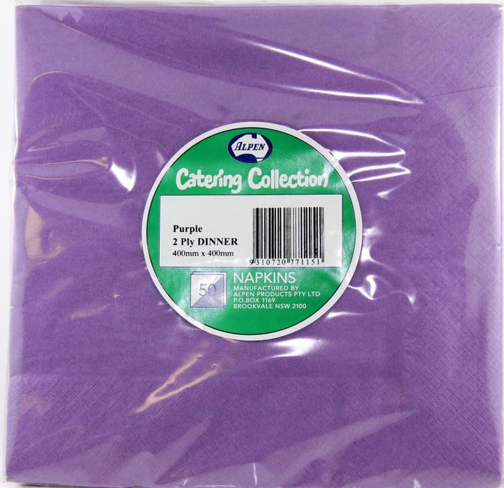 Dinner Napkin Pack 50 - Purple