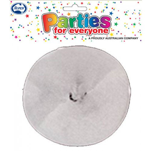 Grey 30m Long x 45mm Wide Crepe Streamer