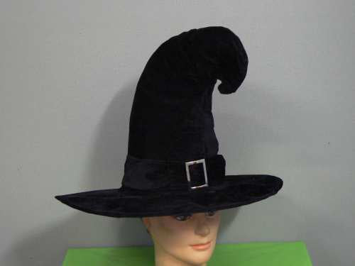 Black Witch Hat with Buckle