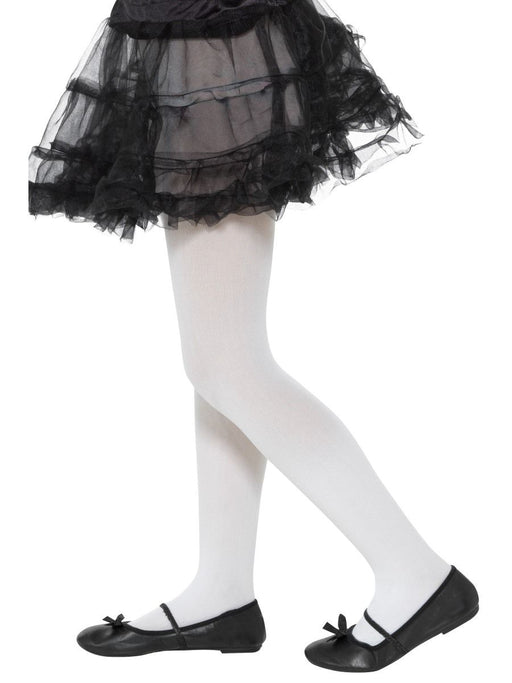 Opaque Tights, White Childs 6-12