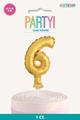 Gold 5" Foil Balloon Cake Topper