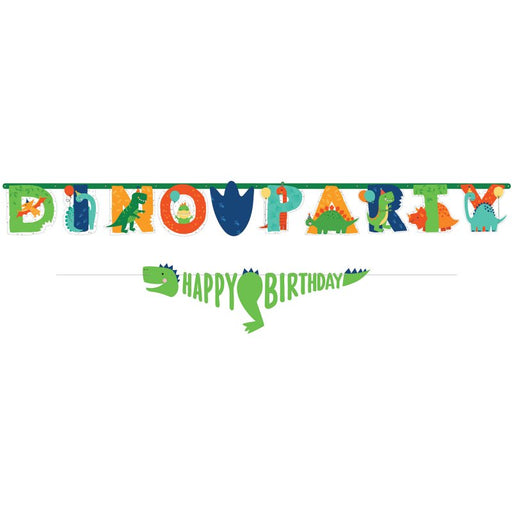 Dino-Mite Party Dinosaur Jumbo Birthday Banner Kit