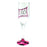 Champagne Flute Zebra Pink 80