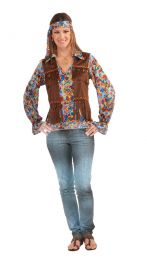 Groovy Hippy Womans Costume Set