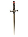 Wizard Sword Gold & Rubies 61cm