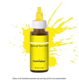 Chefmaster | Neon Bright Yellow | Liqua-Gel Food Colour | 2.3 Oz/65 Grams