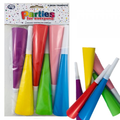 Neon Party Trumpets — Red Fox Party Supplies