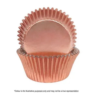 Cake Craft 390 Rose Gold Foil Baking Cups Pack Of 72