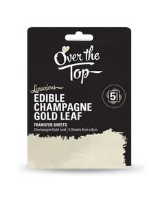Edible 24k Champagne Gold Leaf  5 Sheets