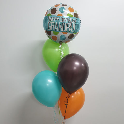 Dazzling Adult Birthday Foil 5 Balloon Bouquet