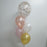 Confetti Balloon Bouquet 18"/40cm with 4 Plain